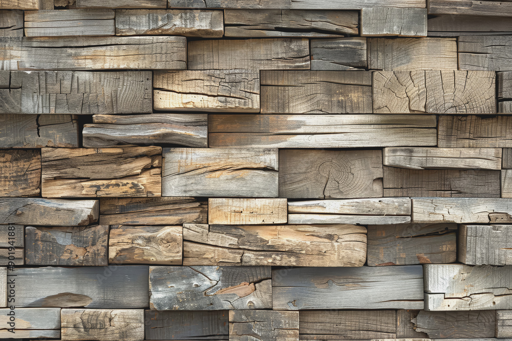 Warm Taupe Wood Texture, Contemporary Block Stack Art. Warm Taupe Wood Texture, Contemporary Block Stack Art.