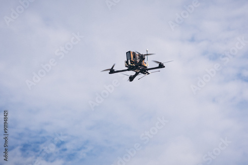 fpv drone in the sky