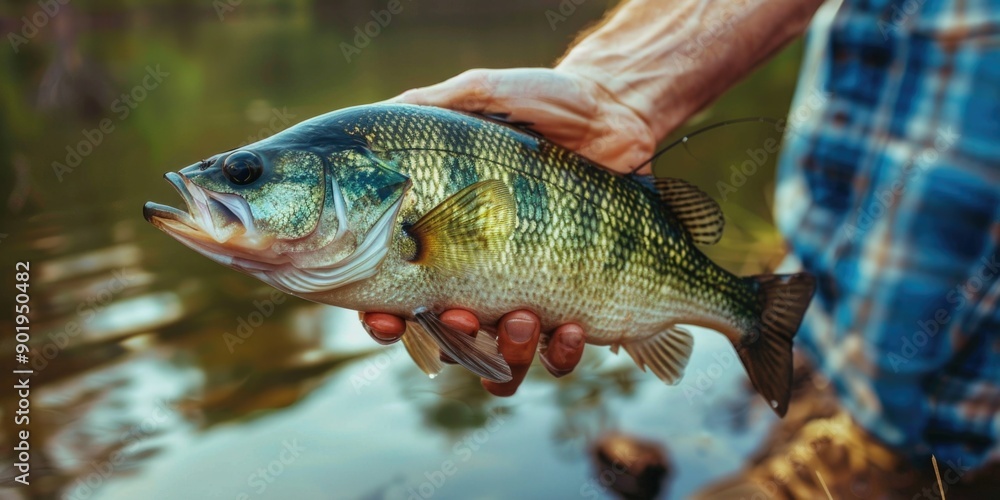 Person holding fish Person holding fish