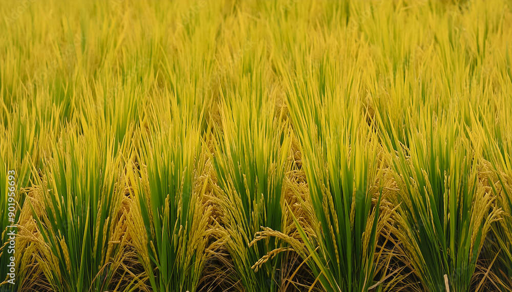 close up rice plants or paddy pattern texture background. close up rice plants or paddy pattern texture background.