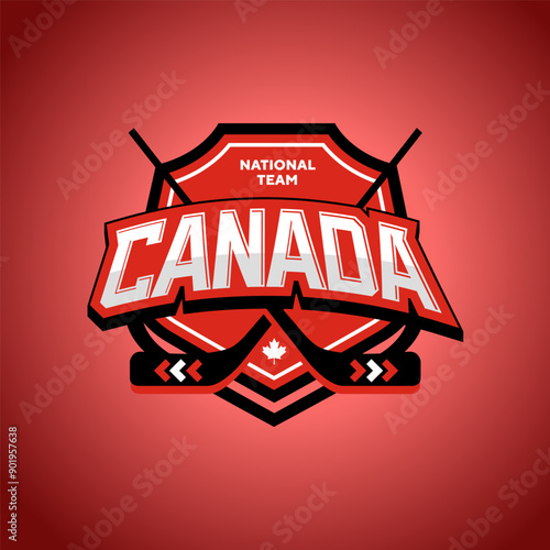 Vector Team Canada Hockey Emblem