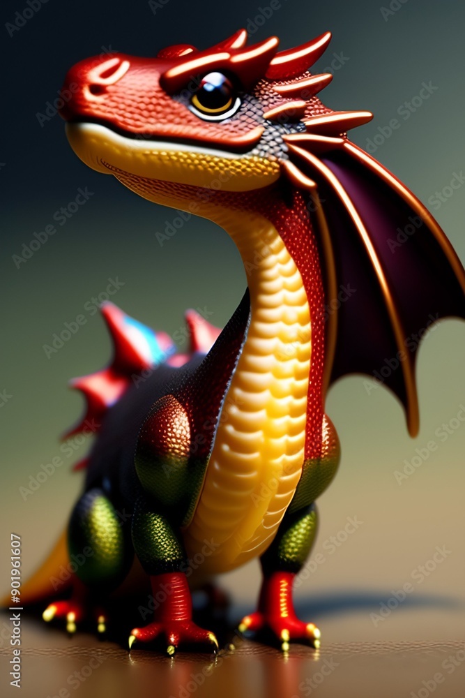 Fototapeta premium dragon in fire
