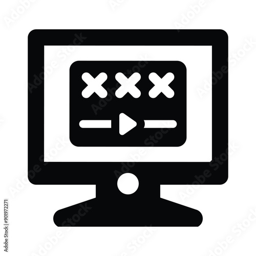 Porn addiction icon