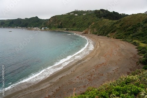 The Breaker Bay on a cloudy day, Wellington,