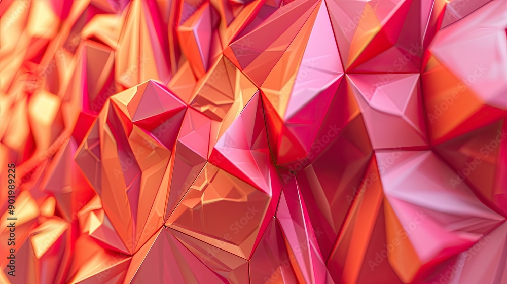 Abstract Geometric Design Featuring Triangular Shapes in Gradient Red and Orange for Digital Applications Abstract Geometric Design Featuring Triangular Shapes in Gradient Red and Orange for Digital Applications