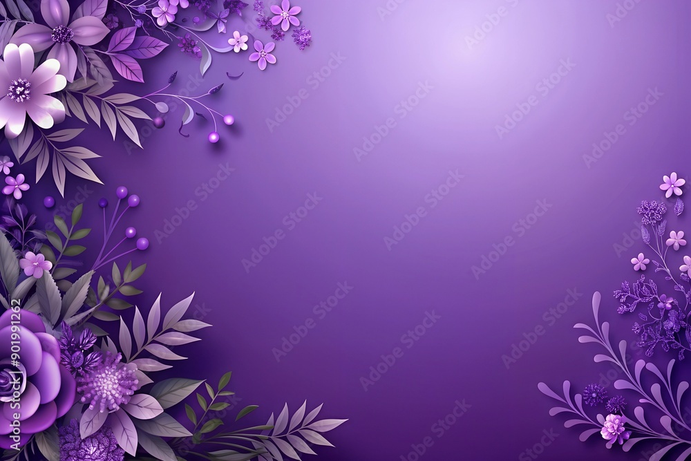 background for a wedding invitation in the corners flowers with a lilac gradient background for a wedding invitation in the corners flowers with a lilac gradient