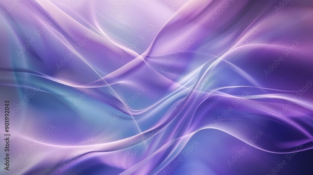 Fototapeta premium Abstract Purple and Blue Swirling Design