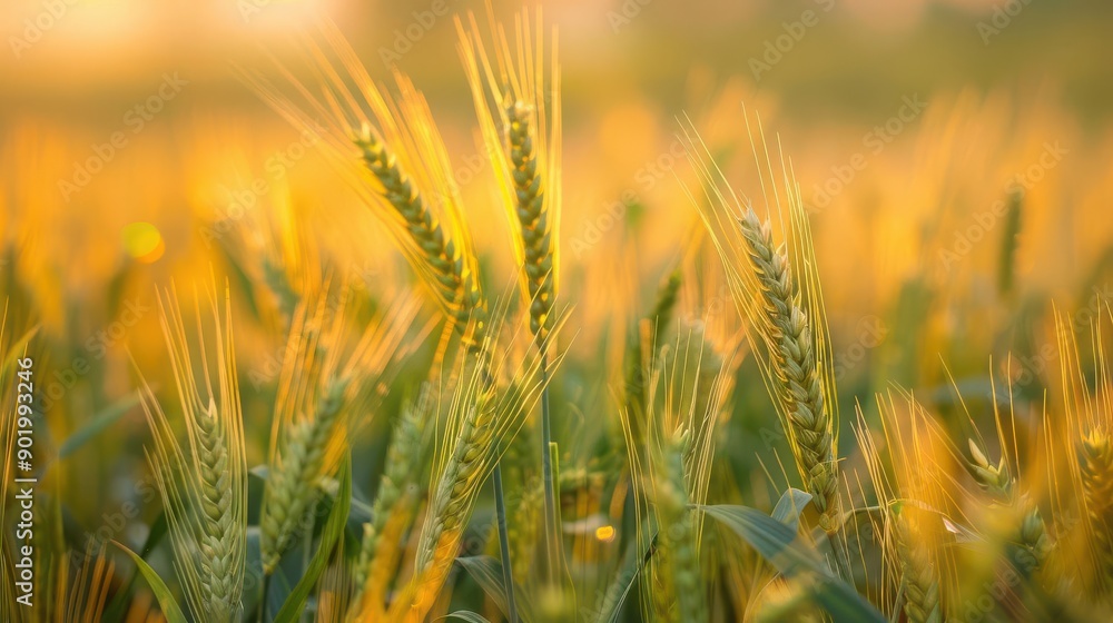 Obraz premium Fields with natural pest control plants, thriving crops