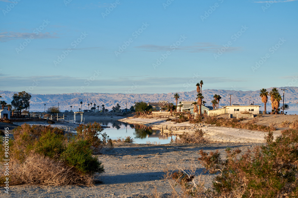 The Salton Sea from the community of Desert Shores on the West side of the Sea. The Salton Sea from the community of Desert Shores on the West side of the Sea.