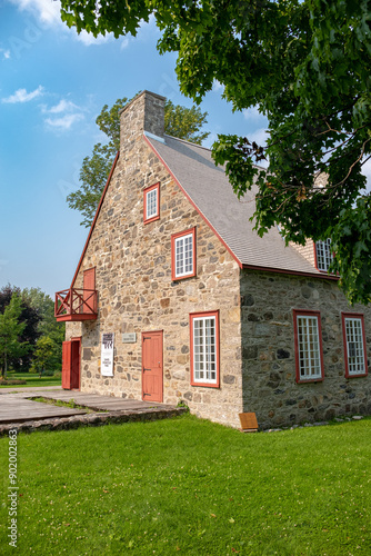 Old canadian traditional stone house