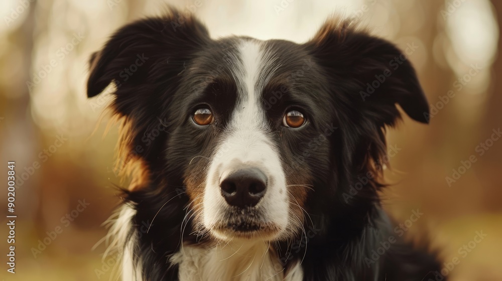 Border Collie in the countryside Border Collie in the countryside