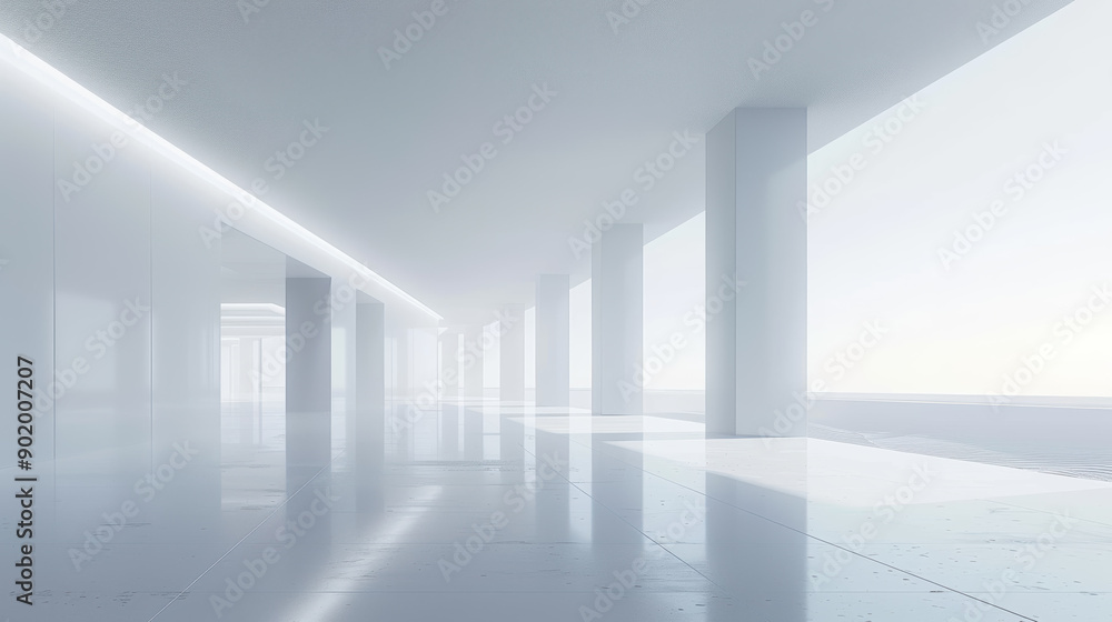 Blank poster in light modern loft Blank poster in light modern loft