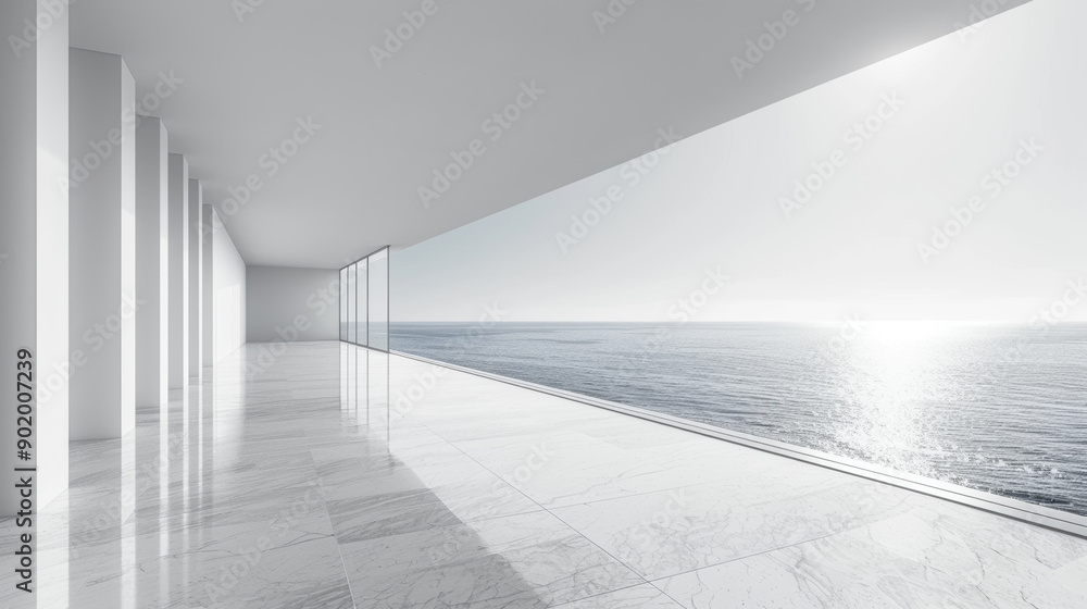 Obraz premium Blank poster in light modern loft