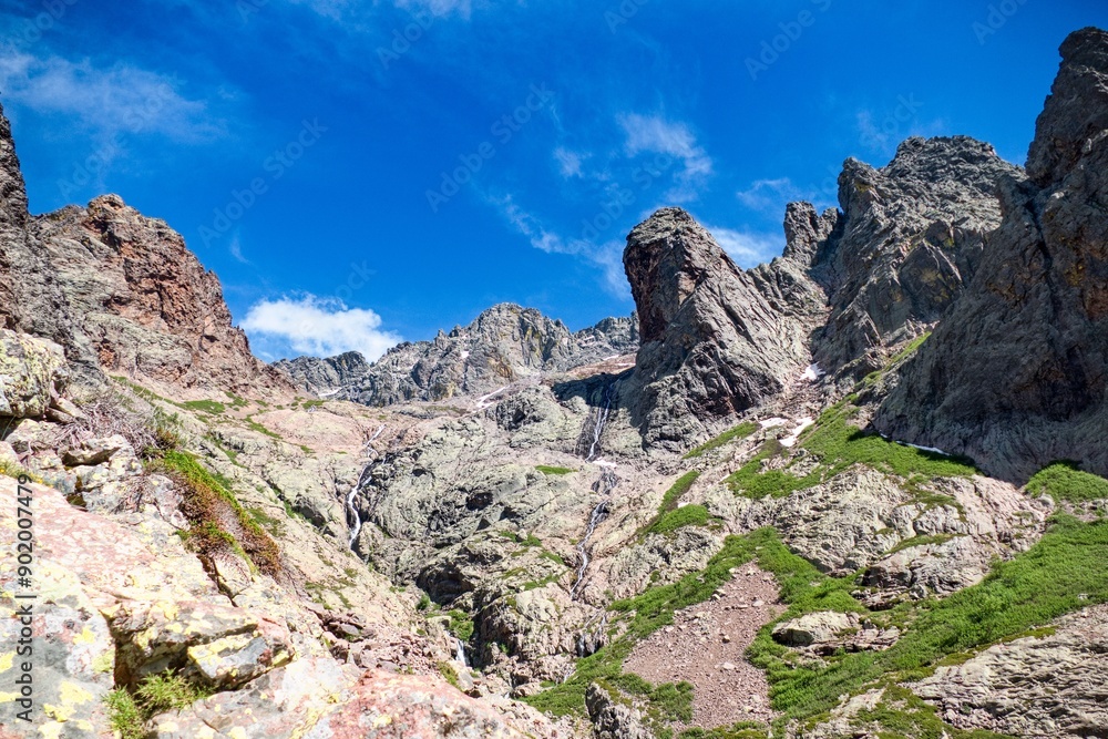 hiking the GR20 trail corsica island france