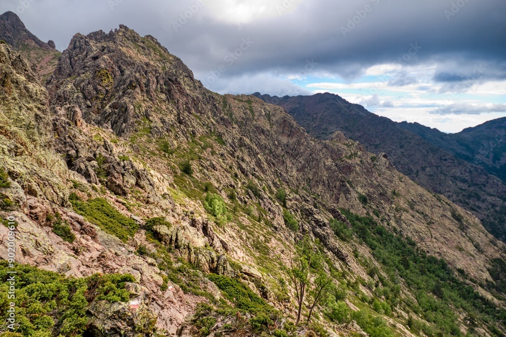 hiking the GR20 trail corsica island france hiking the GR20 trail corsica island france