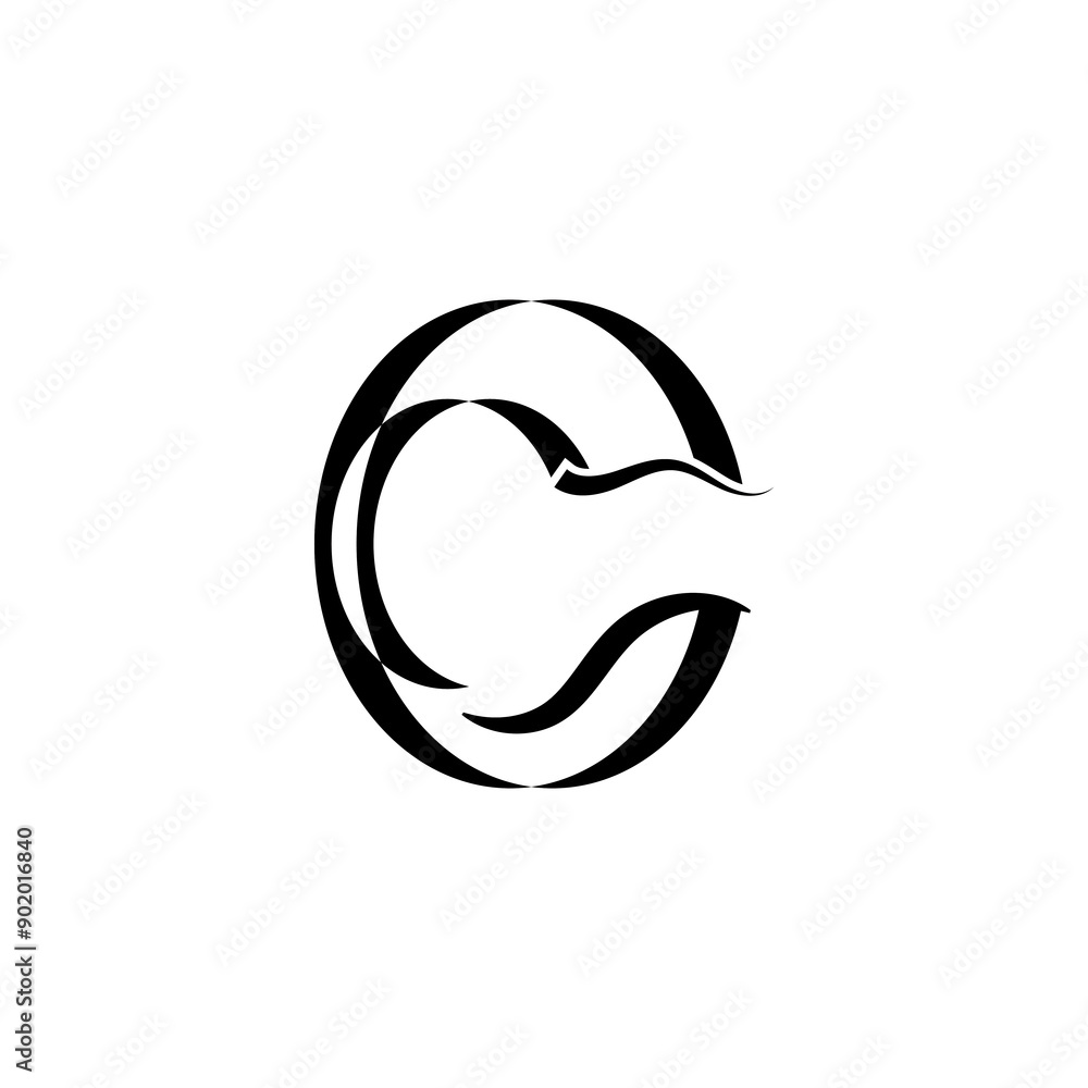 letter c logo template that is unique and simple letter c logo template that is unique and simple