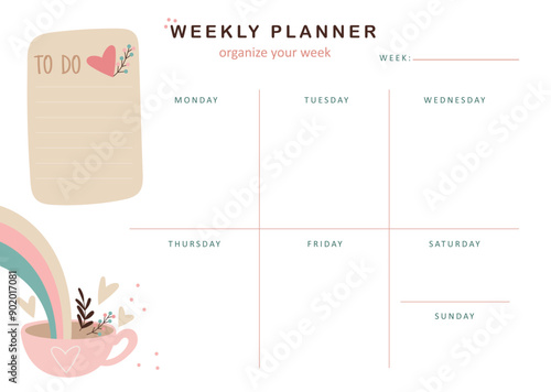 Weekly Planner Coffee