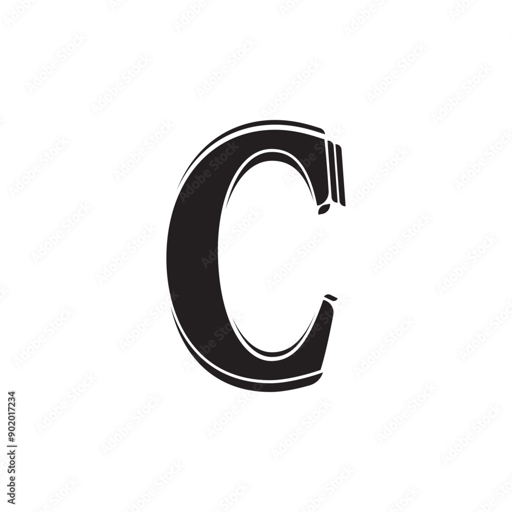letter c logo template that is unique and simple letter c logo template that is unique and simple