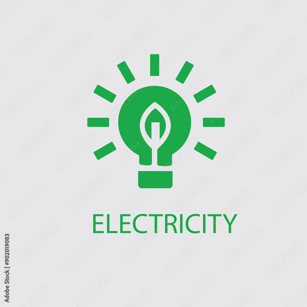 Electricity logo electric icon vector image Electricity logo electric icon vector image