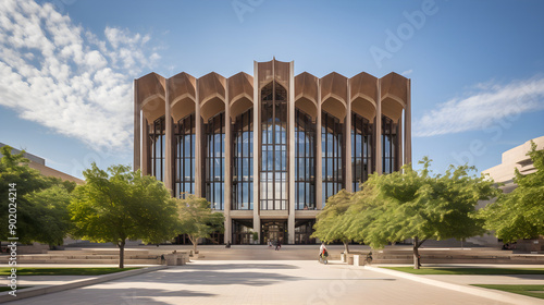 Daylight view of EJ Pratt Library in Toronto  Canada  A Beacon of Knowledge and Learning
