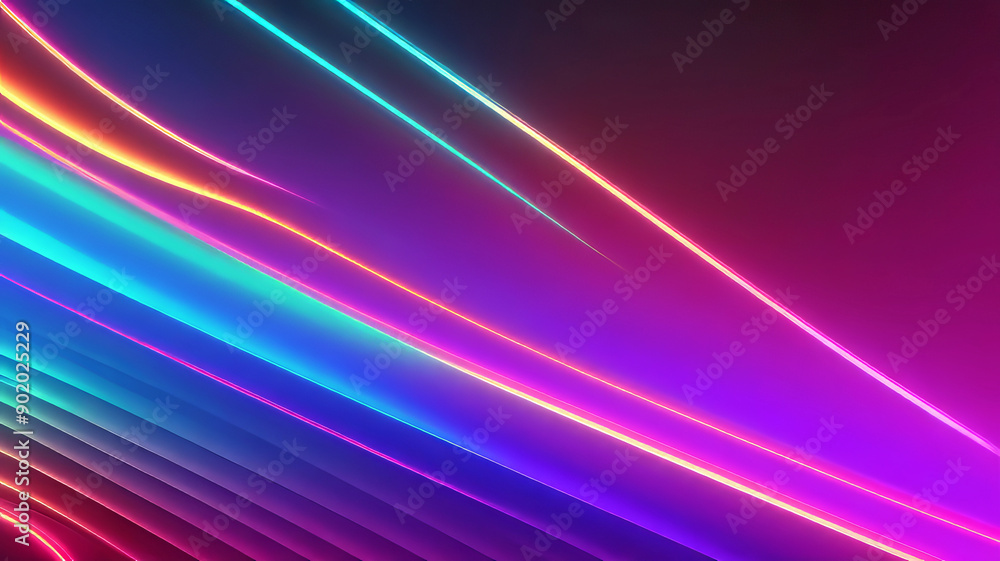 Big neon wave background, abstract smooth background with refractions on a light background Big neon wave background, abstract smooth background with refractions on a light background