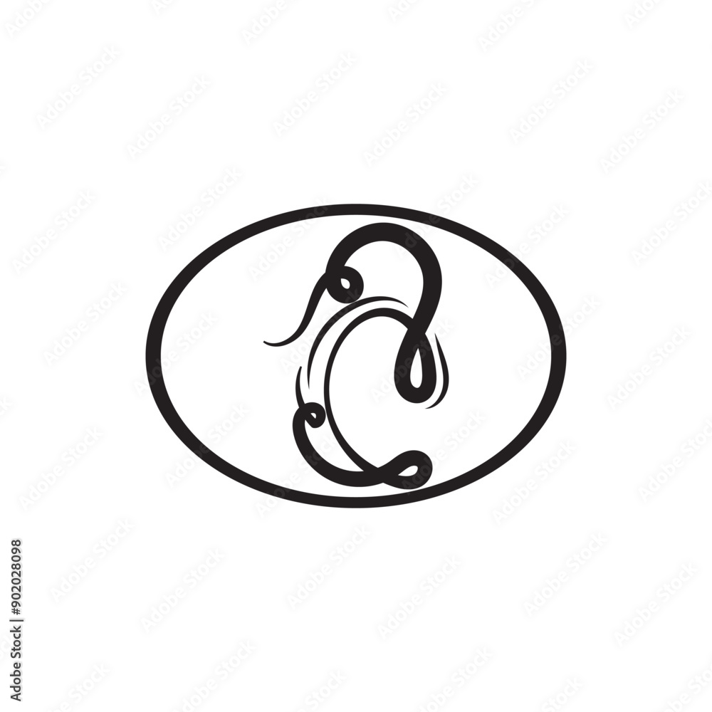 letter c logo template that is unique and simple