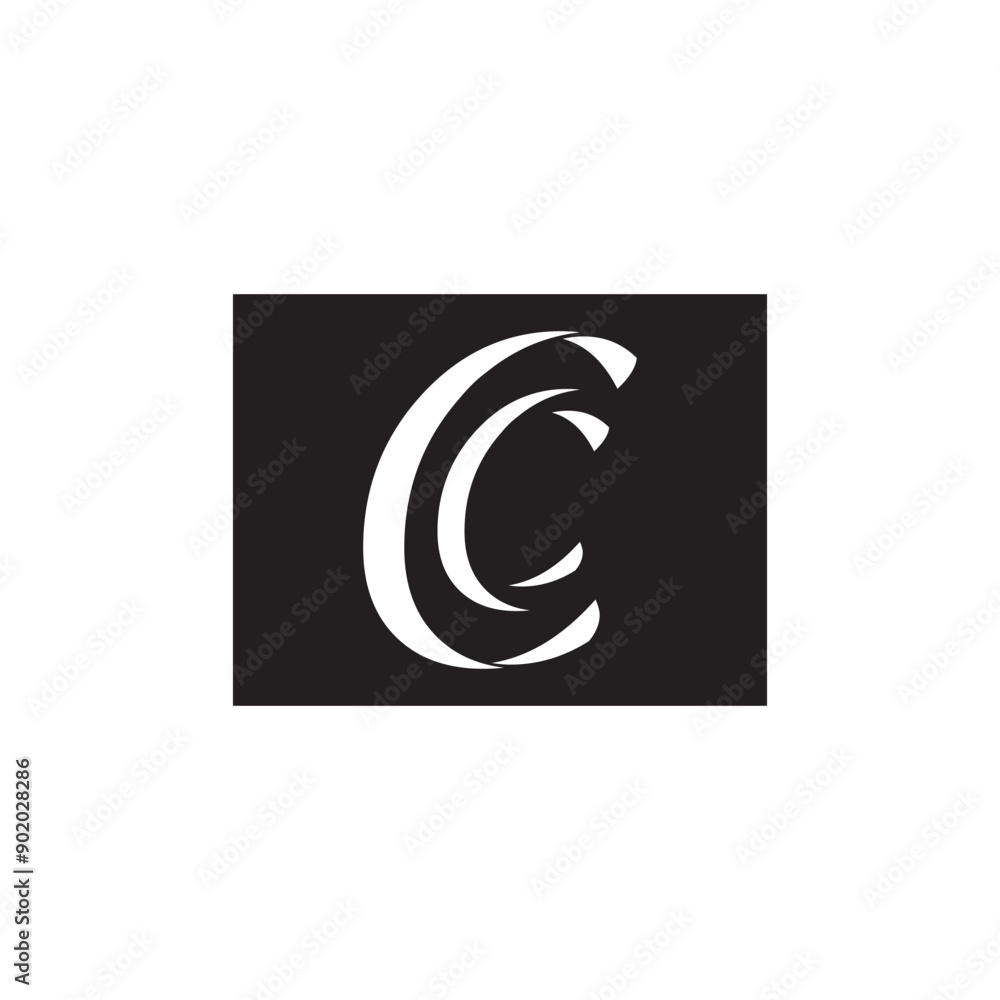 Fototapeta premium letter c logo template that is unique and simple