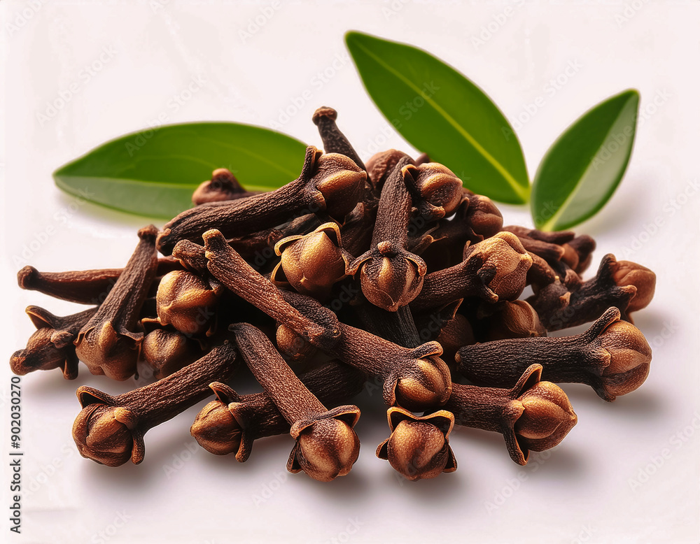 Fototapeta premium a lots&nbsp;clove plant isolated on white background.