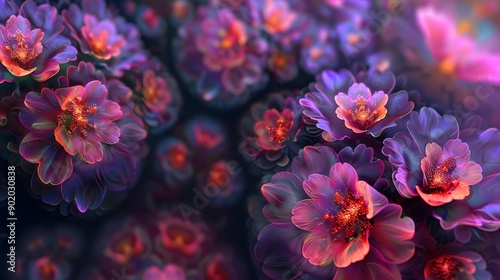 Beautiful flower fractal design