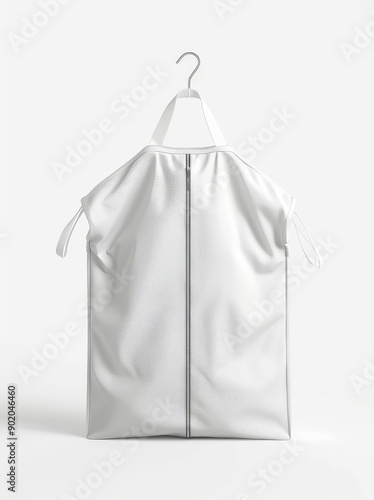 Coat blazer foldover cover bag template, 3d render. photo