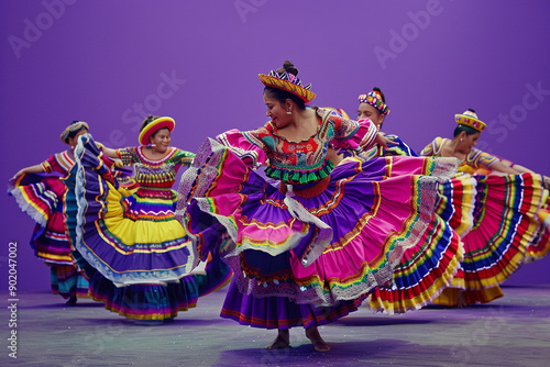 Showcasing a Chilean family participating in the Fiesta de la Tirana photo