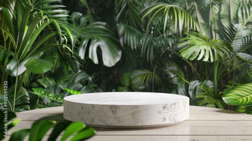 Podium background product green nature 3D forest stand white plant. Cosmetic background product podium display wood jungle studio garden beauty platform presentation mockup pedestal stone tropical Podium background product green nature 3D forest stand white plant. Cosmetic background product podium display wood jungle studio garden beauty platform presentation mockup pedestal stone tropical