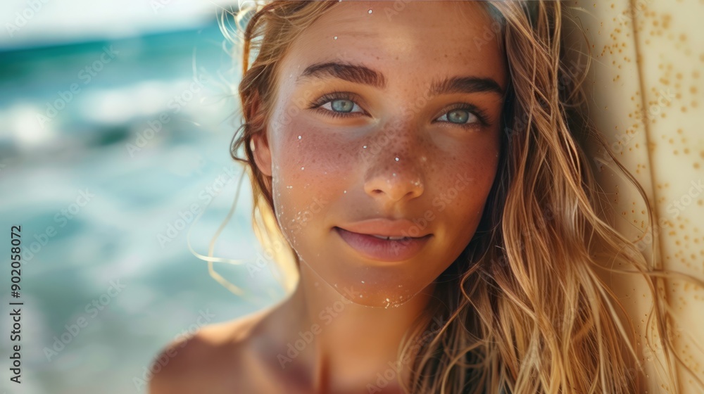 Portrait of Surfer Woman Portrait of Surfer Woman
