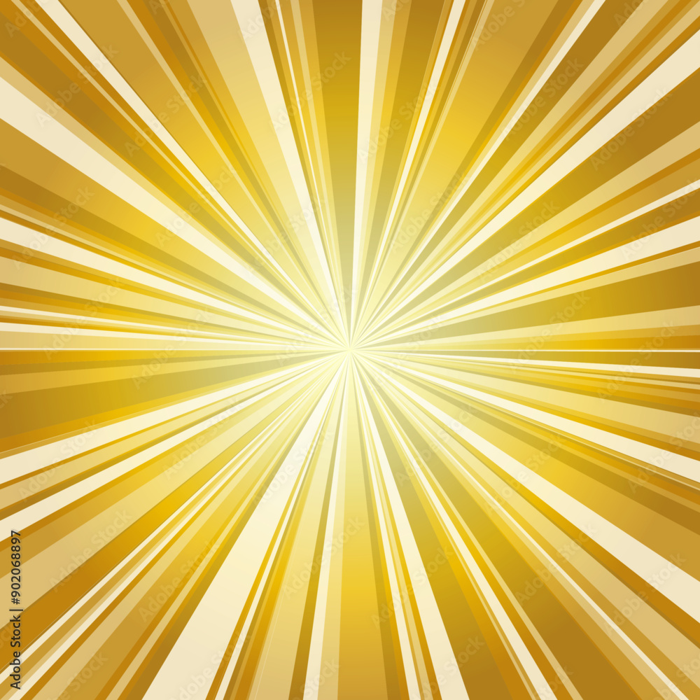 グラデーションを使用したゴールドフラッシュ(正方形)