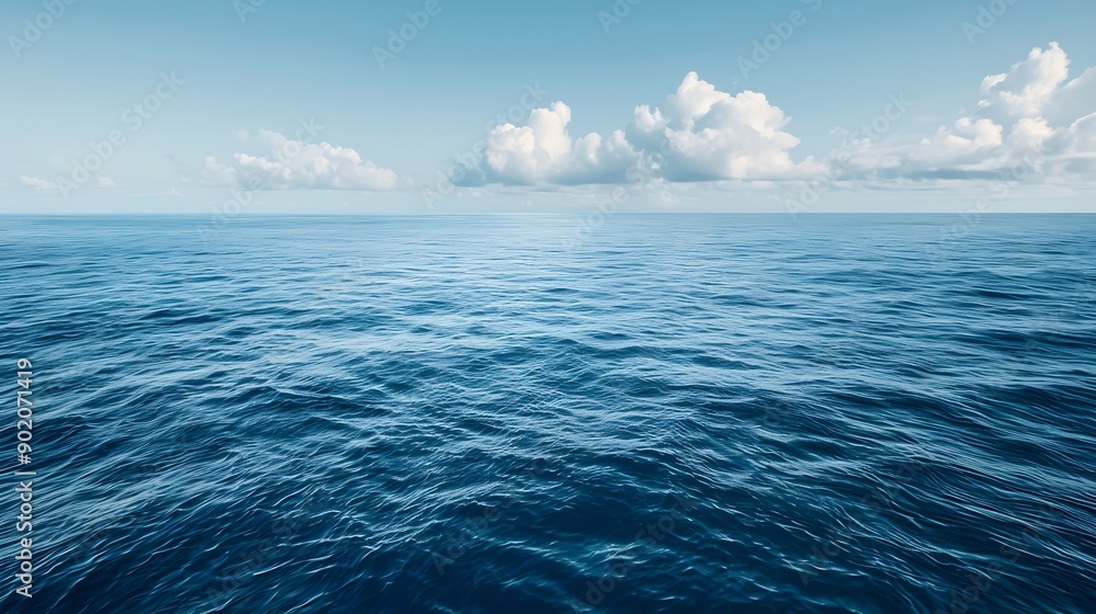 The ocean is calm and blue with no visible waves The water is still and peaceful creating a serene atmosphere : Generative AI The ocean is calm and blue with no visible waves The water is still and peaceful creating a serene atmosphere : Generative AI