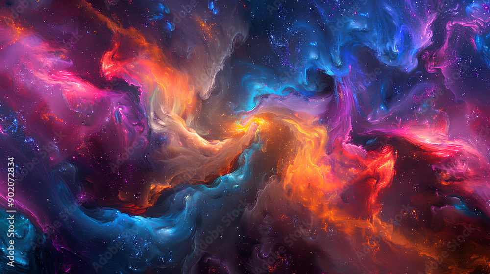 breathtaking cosmic nebula swirls in vivid colors, creating an ideal abstract and wallpaper background, aiming breathtaking cosmic nebula swirls in vivid colors, creating an ideal abstract and wallpaper background, aiming