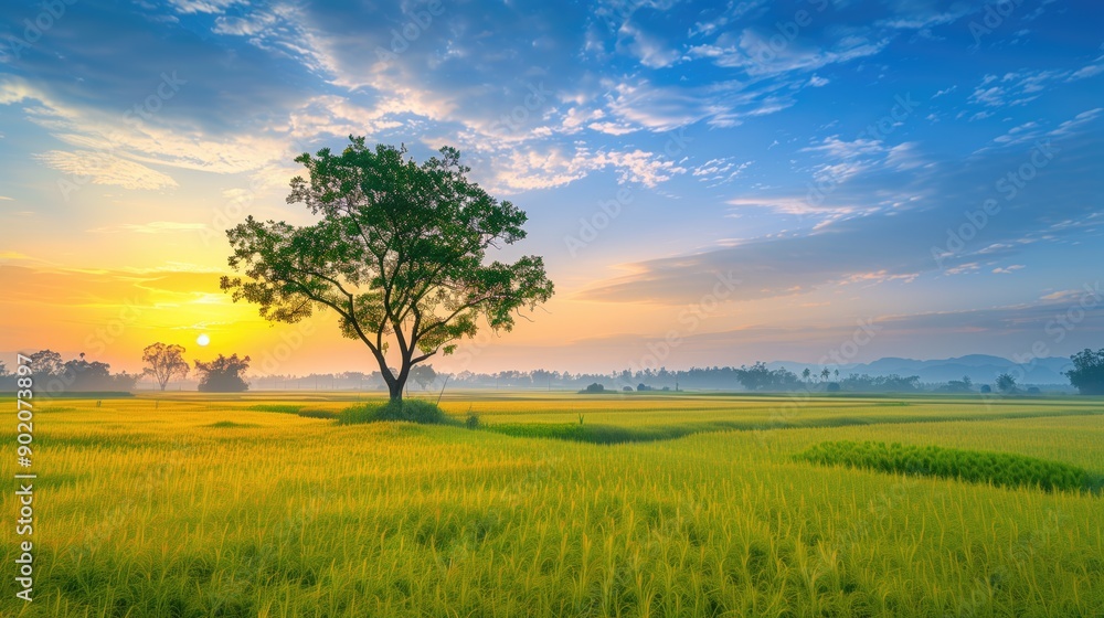 Obraz premium Free good morning scene wallpaper background photo