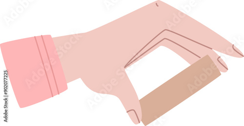 Hand Playing Tower Game