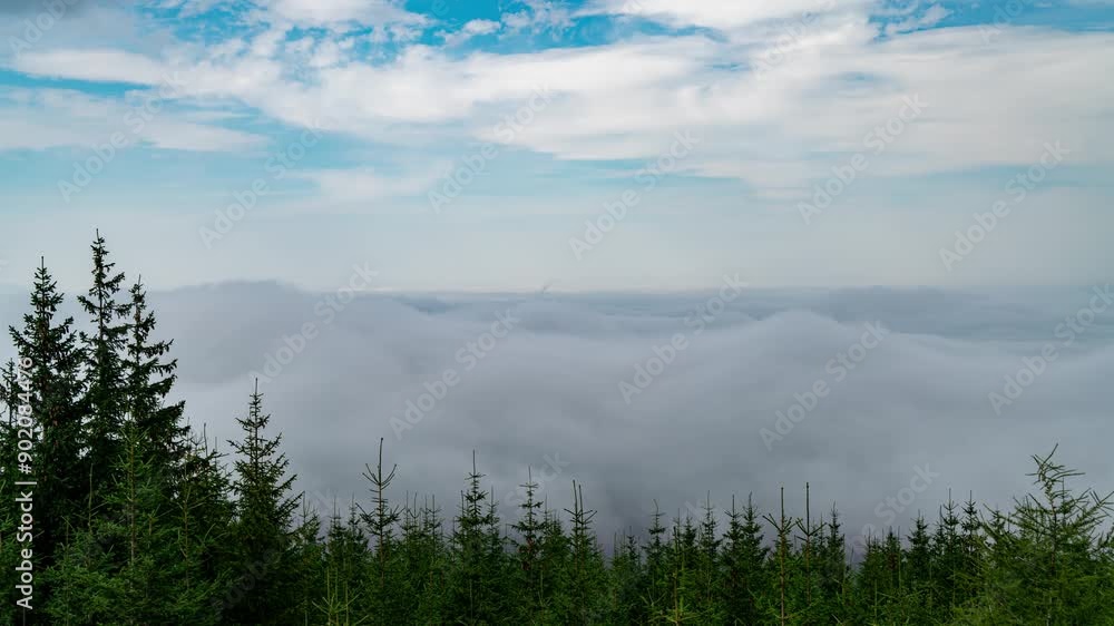 Breathtaking Tatra Mountains Timelapse with Forest and Fog Breathtaking Tatra Mountains Timelapse with Forest and Fog