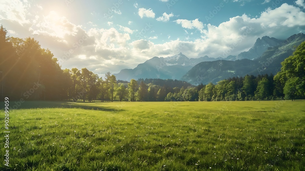 Beautiful view of meadow near Jenner mount in Berchtesgaden National Park Upper Bavarian Alps Germany Europe Beauty of nature concept background : Generative AI Beautiful view of meadow near Jenner mount in Berchtesgaden National Park Upper Bavarian Alps Germany Europe Beauty of nature concept background : Generative AI