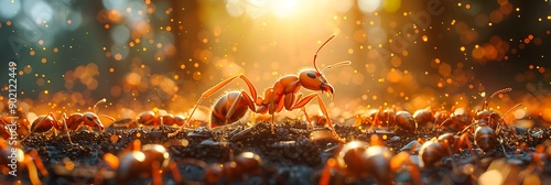 Adaptation of Solenopsis invicta fire ants to a digital ecosystem utilizing virtual pheromones for enhanced colony coordination photo