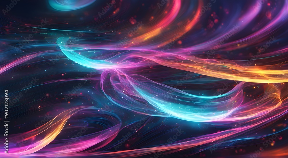 A colorful, swirling background with a blue and pink swirl A colorful, swirling background with a blue and pink swirl