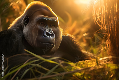 The Enthralling Beauty of Eastern Lowland Gorilla - A Glimpse into the Untamed Wilderness