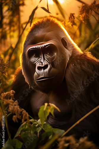 The Enthralling Beauty of Eastern Lowland Gorilla - A Glimpse into the Untamed Wilderness photo