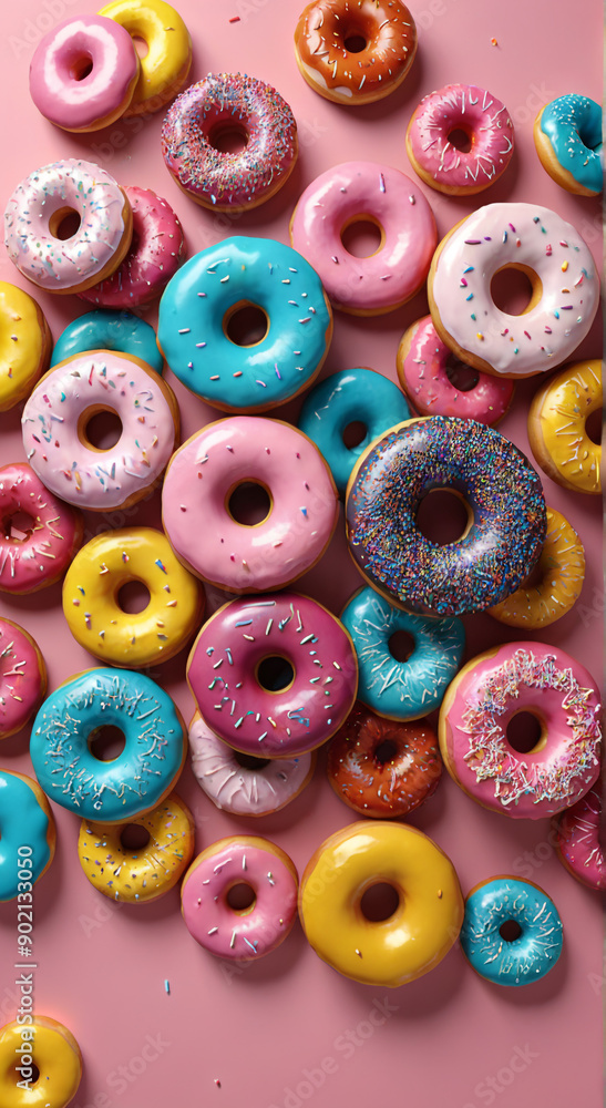 donuts isolated on white donuts isolated on white