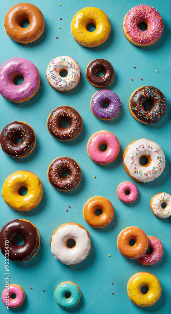 Fototapeta premium donuts isolated on white