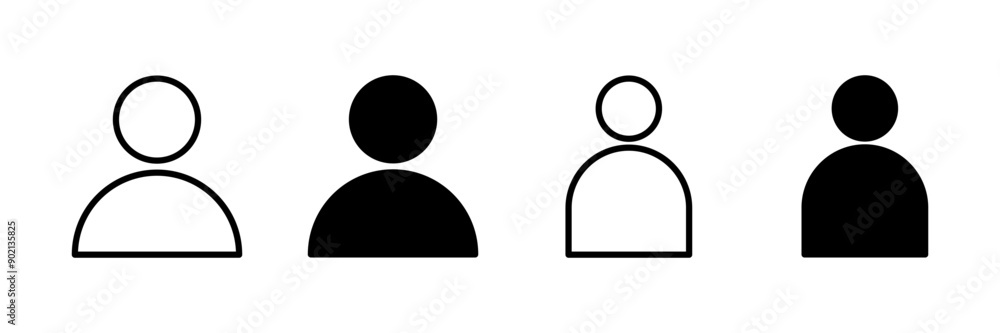 User Icon vector isolated on white background. person sign. people icon. User Icon vector isolated on white background. person sign. people icon.