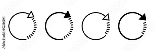 Refresh icon vector isolated on white background. Reload icon vector. Update icon. convert icon