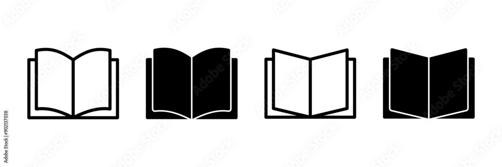Book icon vector isolated on white background. Book vector icon. ebook icon Book icon vector isolated on white background. Book vector icon. ebook icon