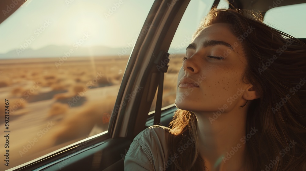 Fototapeta premium road trip togetherness concept calm trip